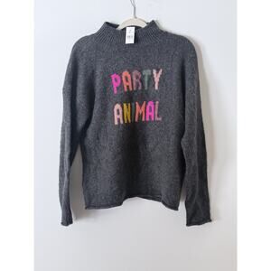 Lou & Grey LOFT Women's Gray Party Animal Sweater Size Medium